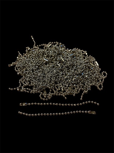 Metall-pärlkedja, 10cm - 10st