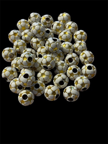 Fotboll i akryl, 12mm - 10st