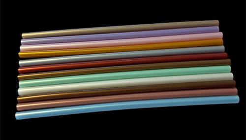 Färgade limstavar, 20cm - 12st