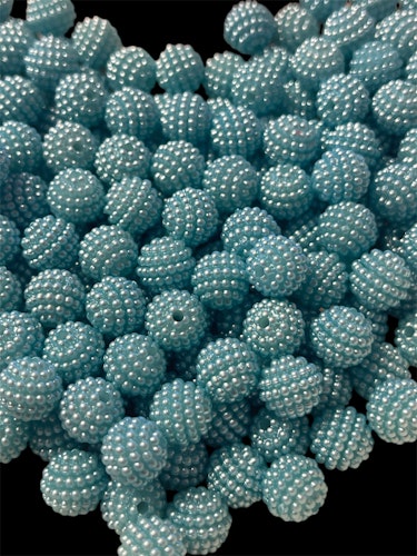 Bärpärla, 10mm, ljusblå - 50st