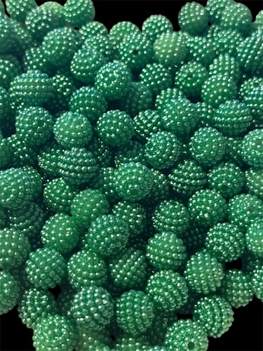 Bärpärla, 10mm, grön - 50st