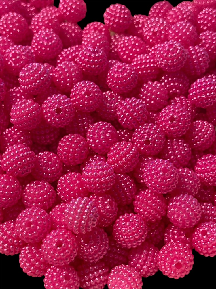 Bärpärla, 10mm, rosenröd - 50st