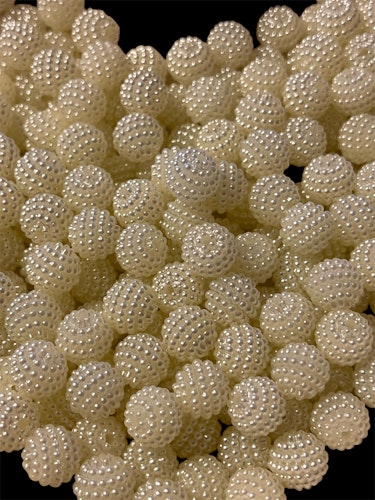 Bärpärla, 10mm, beige - 50st
