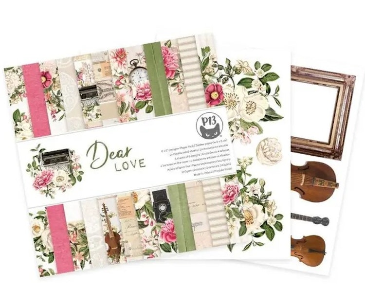 P13 Paper pad - Dear love (15x15cm)