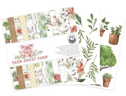 P13 Paper pad - Farm sweet farm (15x15cm)