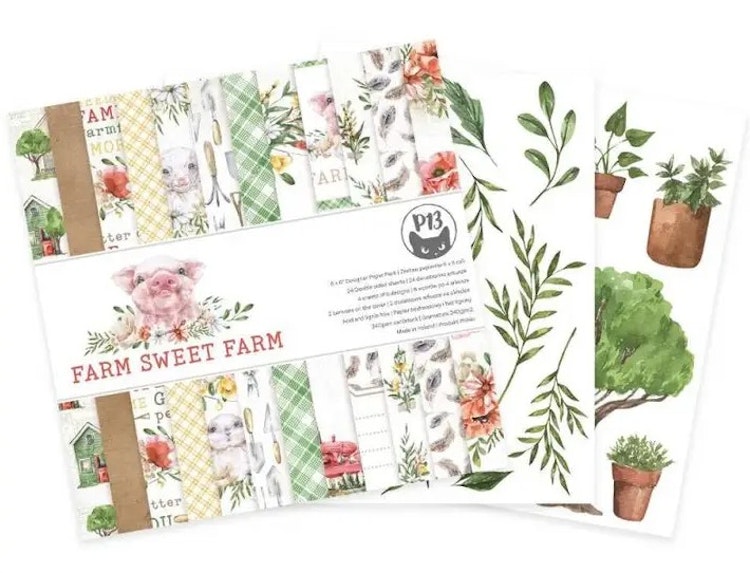 P13 Paper pad - Farm sweet farm (15x15cm)