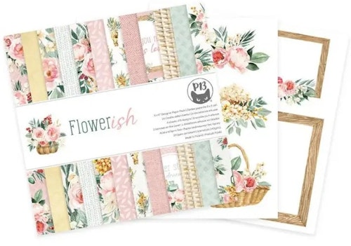 P13 Paper pad - Flowerish (15x15cm)
