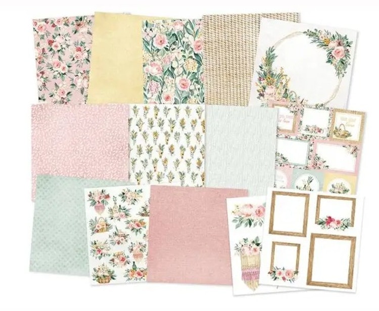 P13 Paper pad - Flowerish (15x15cm)