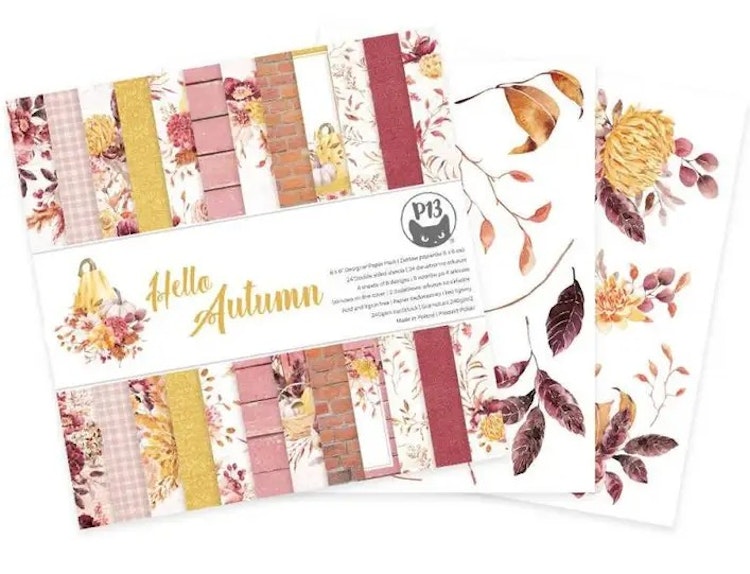 P13 Paper pad - Hello autumn (15x15cm)