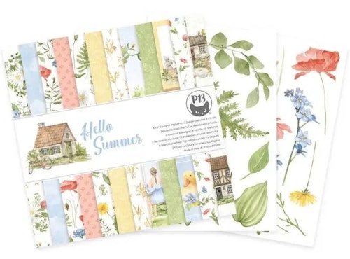 P13 Paper pad - Hello summer (15x15cm)