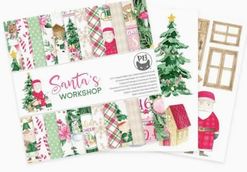 P13 Paper pad - Santas workshop (15x15cm)