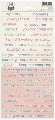 P13 Stickers - Lady´s diary
