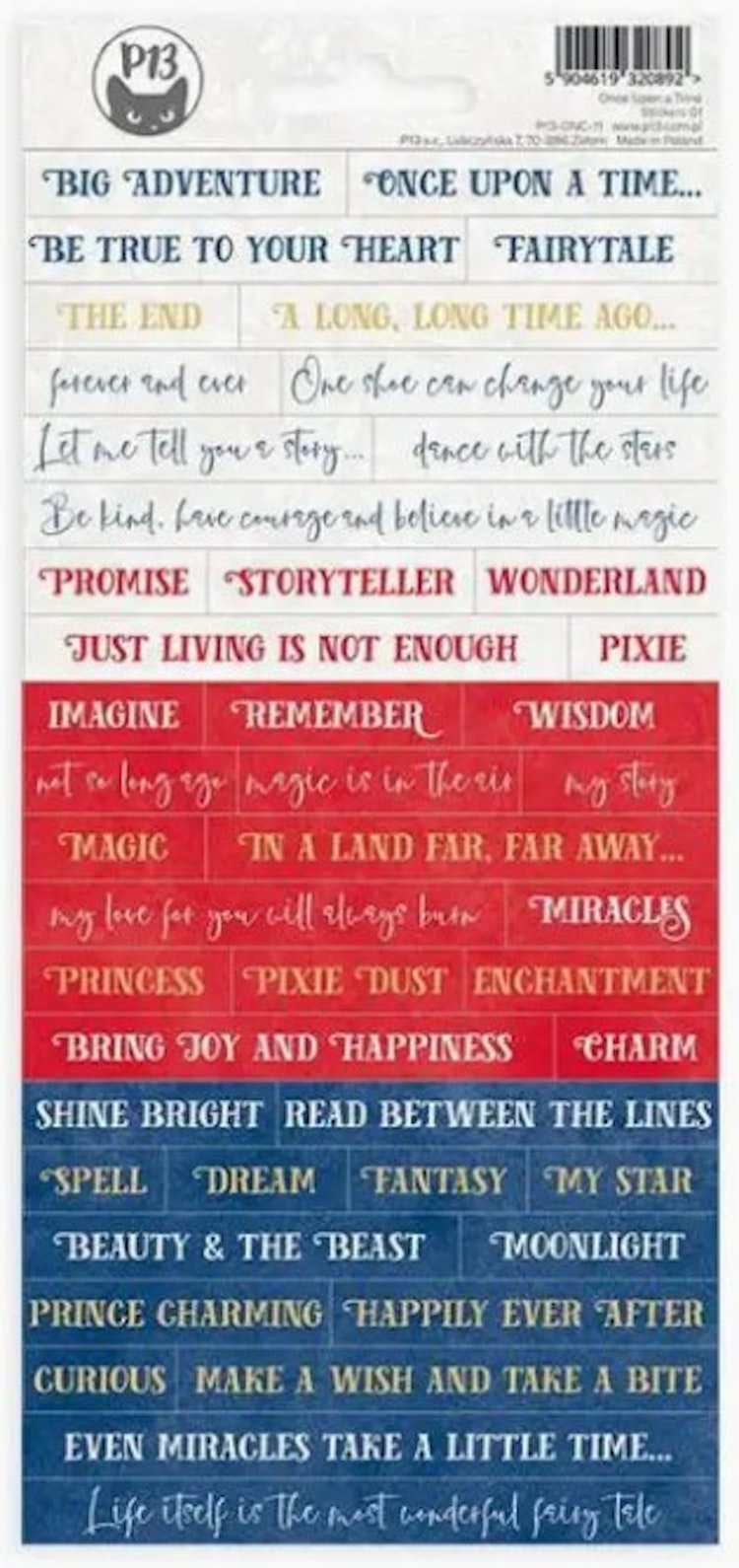 P13 Stickers - Once upon a time