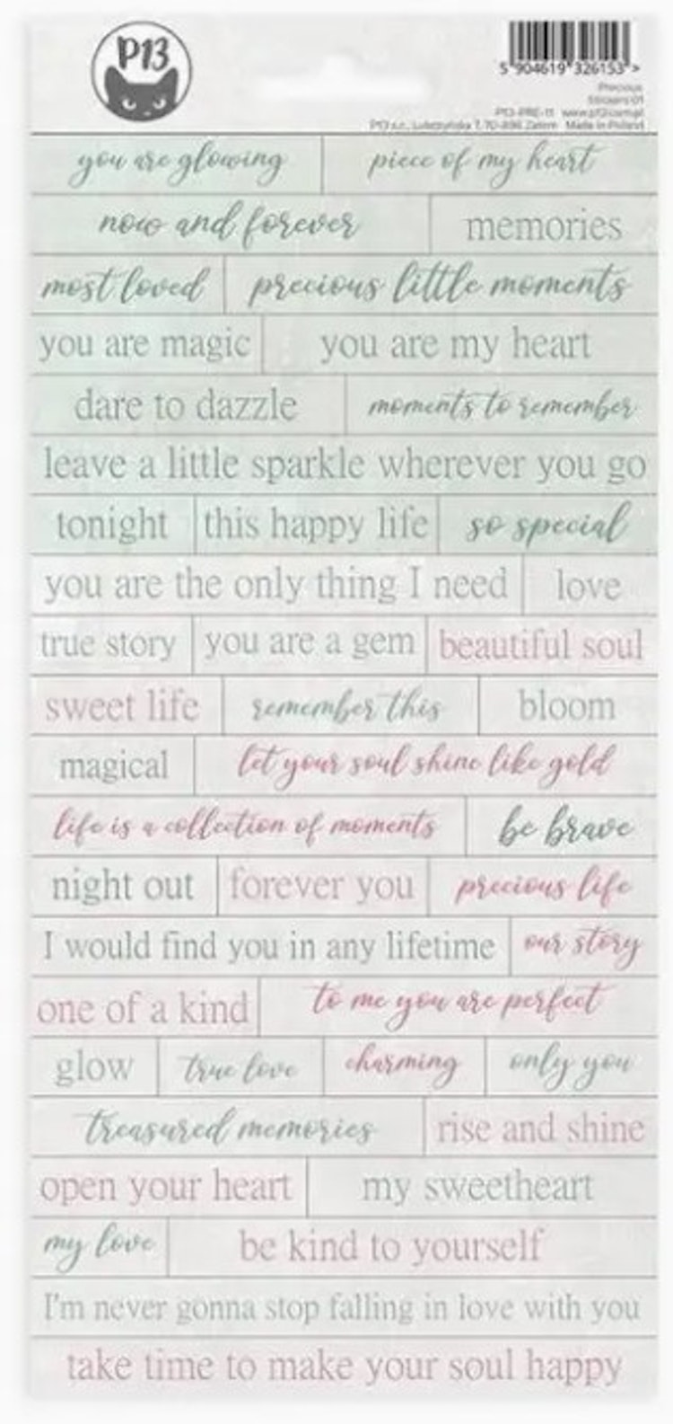 P13 Stickers - Precious