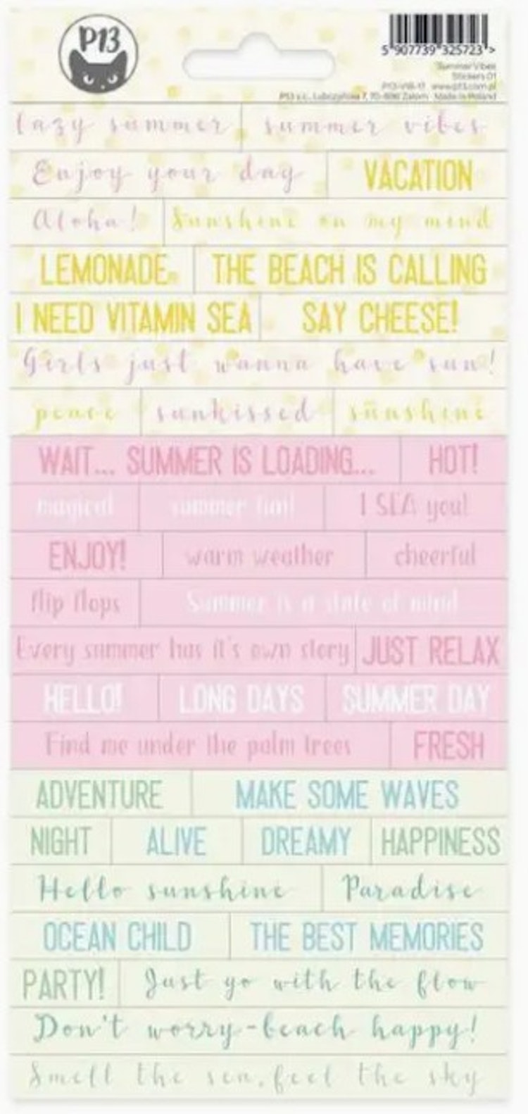 P13 Stickers - Summer vibes