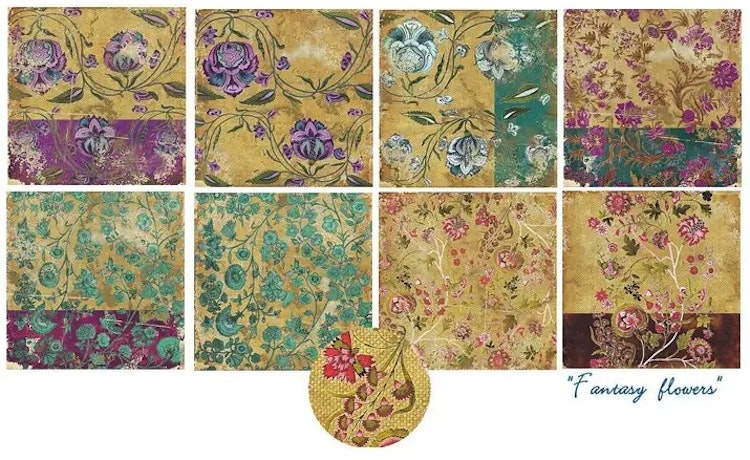 Decorer - Fantasy flowers (15x15cm)