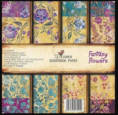 Decorer - Fantasy flowers (15x15cm)