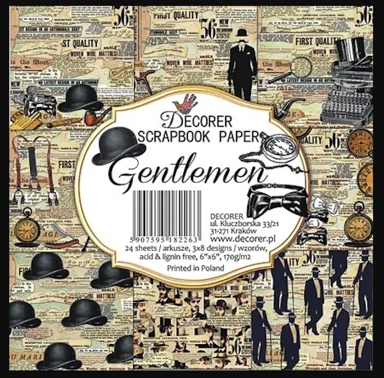 Decorer - Gentlemen (15x15cm)