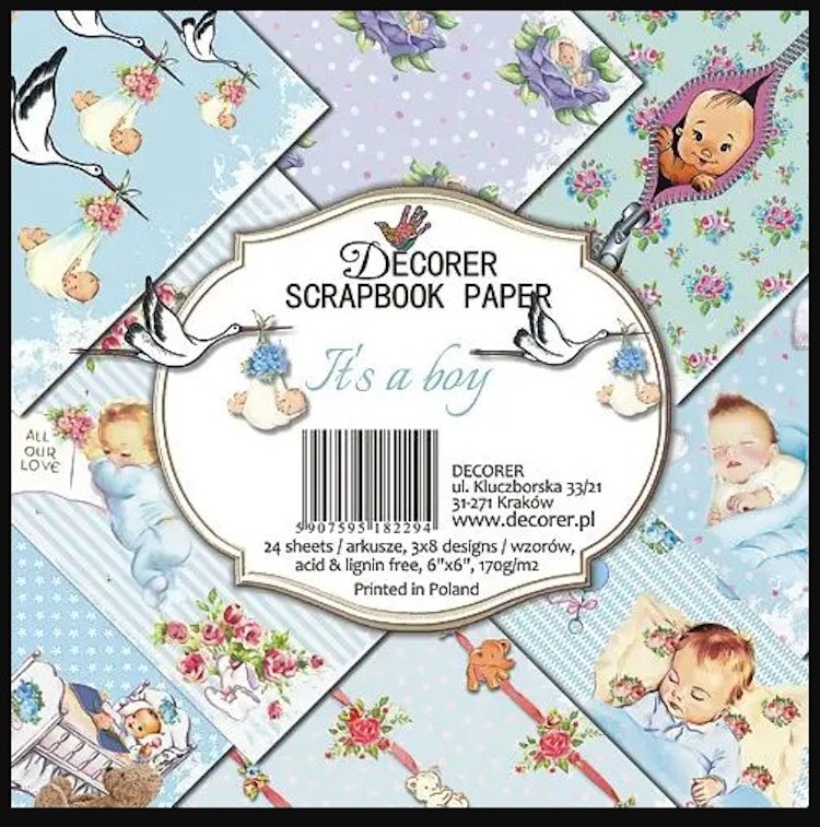 Decorer - Its a boy (15x15cm)