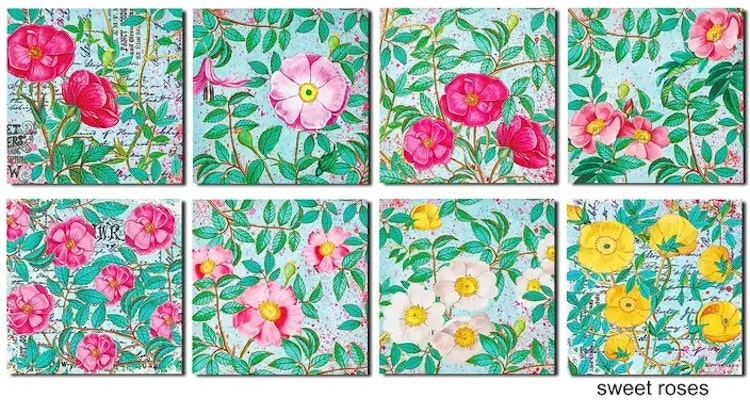 Decorer - Sweet roses (15x15cm)