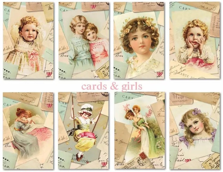 Decorer Mini - Cards and girls (7x10,8cm)