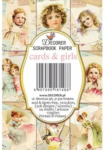 Decorer Mini - Cards and girls (7x10,8cm)