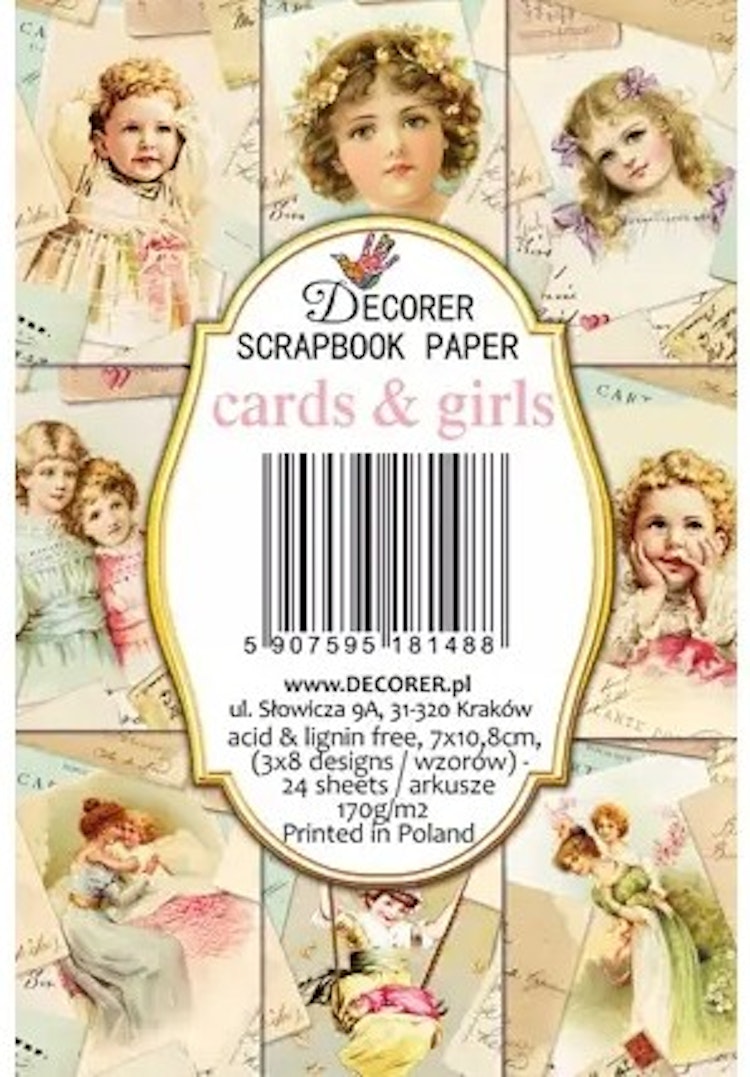 Decorer Mini - Cards and girls (7x10,8cm)