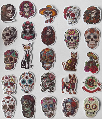 Klistermärken - Day of the dead - 25st