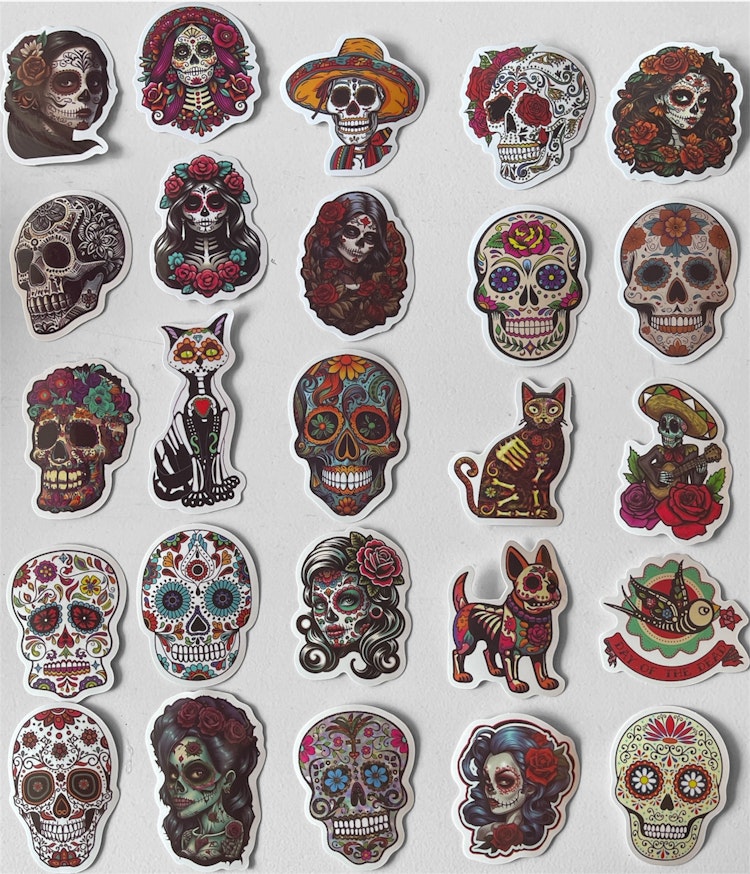 Klistermärken - Day of the dead - 25st