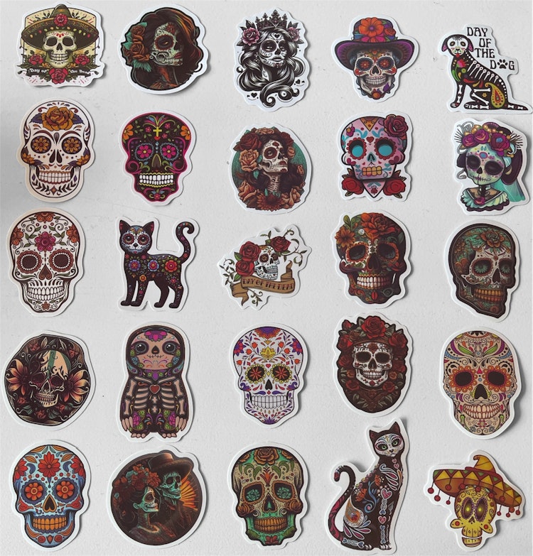 Klistermärken - Day of the dead - 25st
