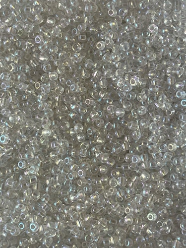 Glaspärla, vit, 2mm - 20g - Ca 1700st
