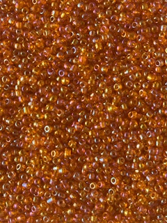 Glaspärla, orange, 2mm - 20g - Ca 1700st