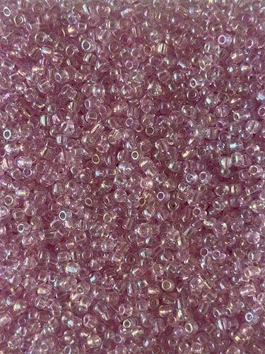 Glaspärla, rosa, 2mm - 20g - Ca 1700st
