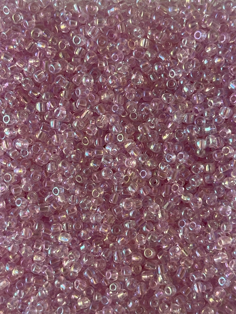 Glaspärla, rosa, 2mm - 20g - Ca 1700st