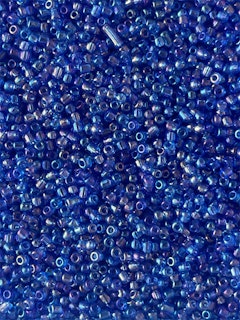 Glaspärla, mörkblå, 2mm - 20g - Ca 1700st