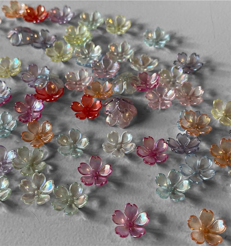 Pärlhatt, transparent, 15mm - 50st