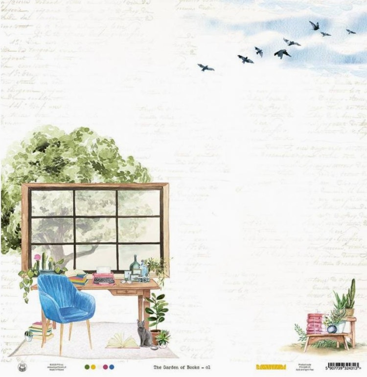 P13 - The garden of books 01 (30x30cm)