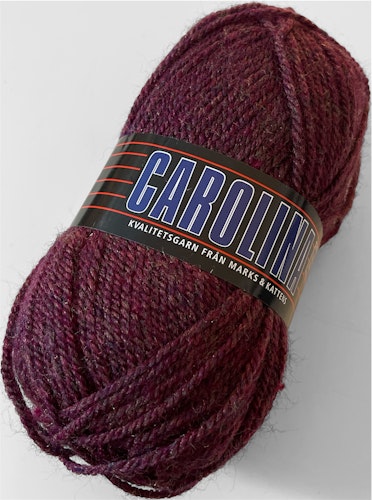 Carolina, 50g/128m - 862 - Vinröd halv-melange