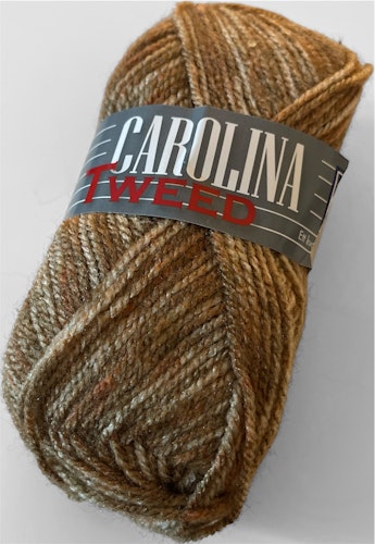 Carolina, 50g/128m - 158 - Ljusbrun/grå melange