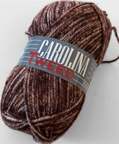 Carolina, 50g/128m - 157 - Brun/grå melange