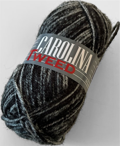 Carolina, 50g/128m - 155 - Grå/svart melange