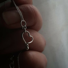 Silverhalsband Lilla Hjärtat