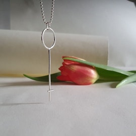 Silverhalsband Kvinnokraft Stor