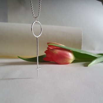 Silverhalsband Kvinnokraft Stor