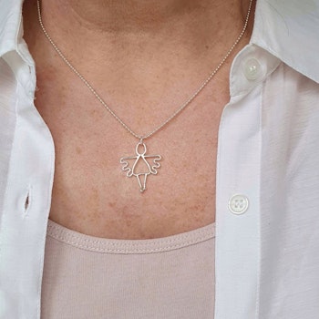 Silverängel Signe halsband