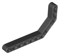 Double Angular Beam 3 x 7 45° (Black)