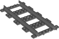 Rails 4 Plates Straight (Dark Stone Gray)