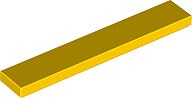 Tile 1 x 6 (Yellow)