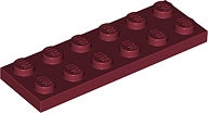 Plate 2 x 6 (Dark Red)