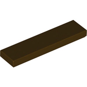 Tile 1 x 4 (Dark Brown)